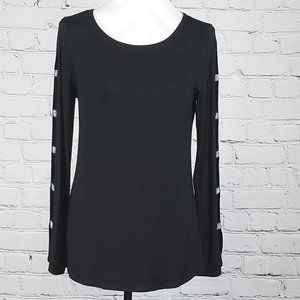 NWT Cable & Gauge Medium Black/Rhinestone Top